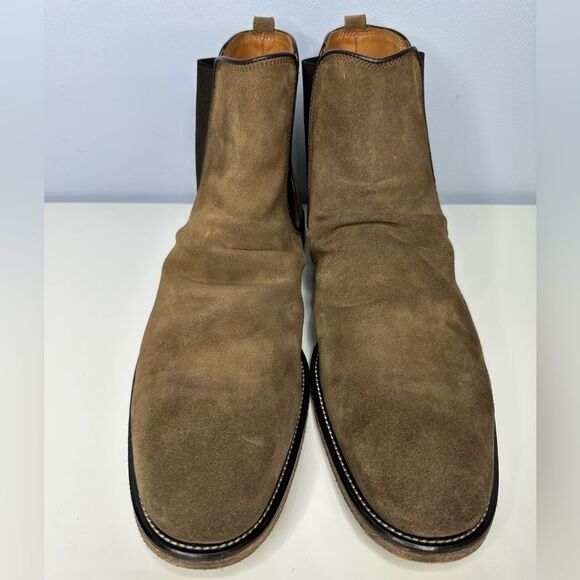 John Varvatos sharpie fleetwood Chelsea leather boots Italian 12 boots - Picture 3 of 7